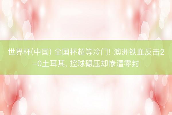 世界杯(中国) 全国杯超等冷门! 澳洲铁血反击2-0土耳其， 控球碾压却惨遭零封